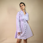 Lavender Shirt Dress