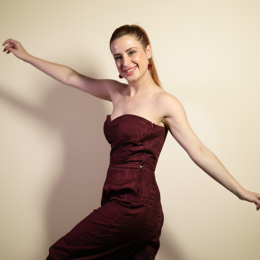 Luna Burgundy Jumpsuit