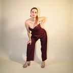 Luna Burgundy Jumpsuit