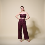 Luna Burgundy Jumpsuit